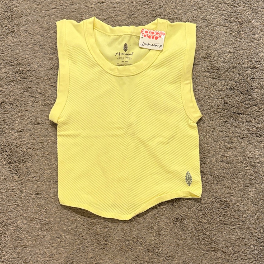 Yellow Sleeveless Tank Top - Lightweight Everyday Tee